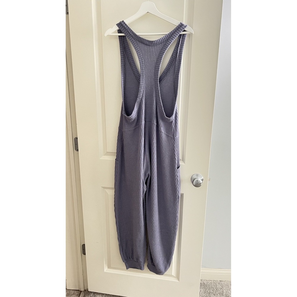 Urban Outfitters Out From Under Lavender Waffle Knit Women's Jumpsuit Size M - Picture 8 of 11